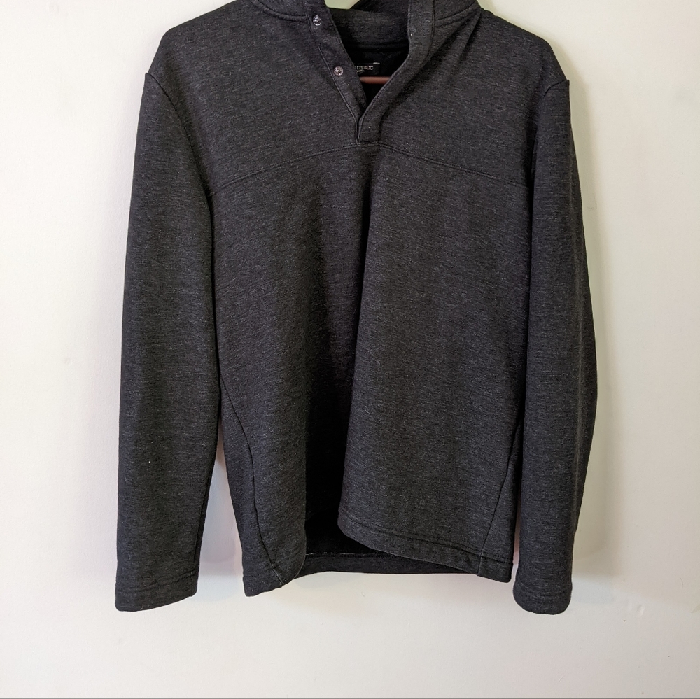 Mens quarter button up sweater